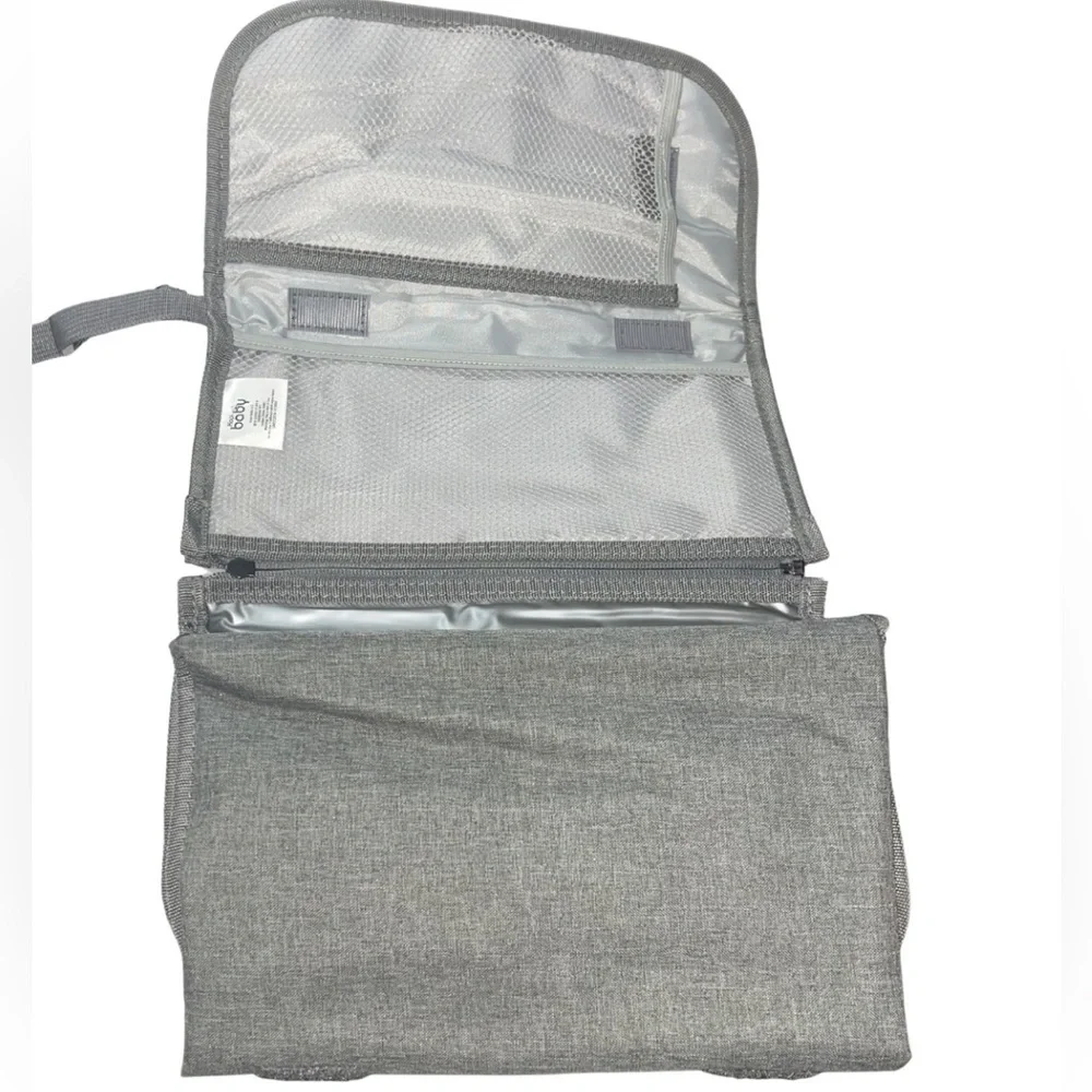 NWOT Kopi Baby Portable Diaper Changing Pad - Grey Travel Station